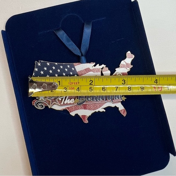 Beacon Design ChemArt America The Beautiful Ornament, Made In The USA, Patriotic - Picture 8 of 9